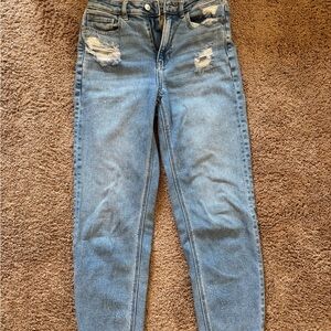 American Eagle Outfitters Light Blue Distressed Skinny Jeans